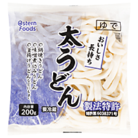 おいしさ長持ち 太うどん