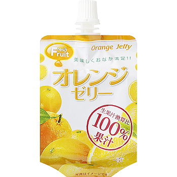 オレンジゼリー(果汁100％)