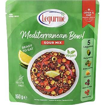 Beans and Quinoa Sour Mixed Salad Bowl