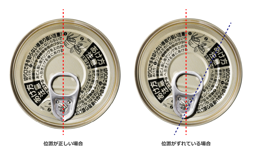 プルタブ位置のご説明