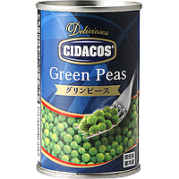 グリーンピース缶