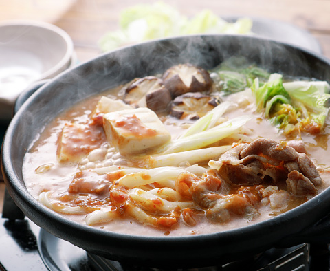 肉味噌de簡単ピリ辛鍋
